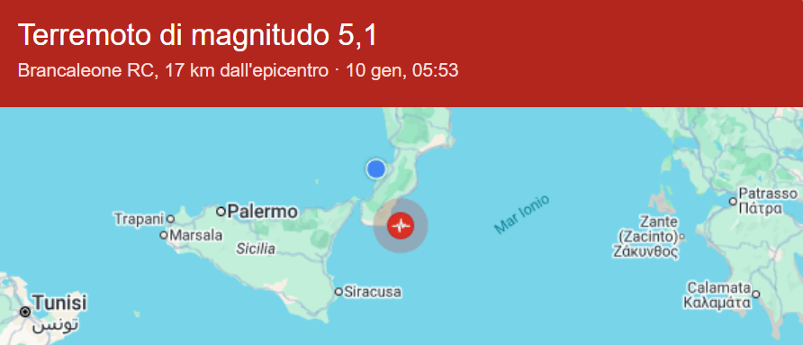 Terremoto in Calabria, scossa avvertita anche nel Vibonese